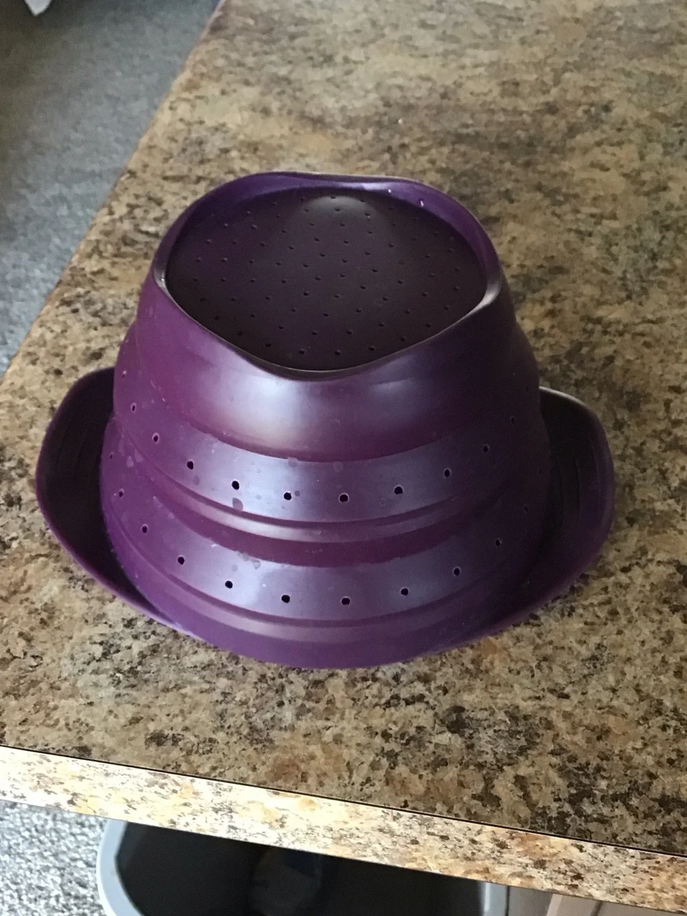 Purple Collapsible Silicone Strainer/Colander